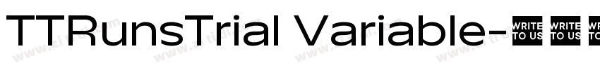 TTRunsTrial Variable字体转换